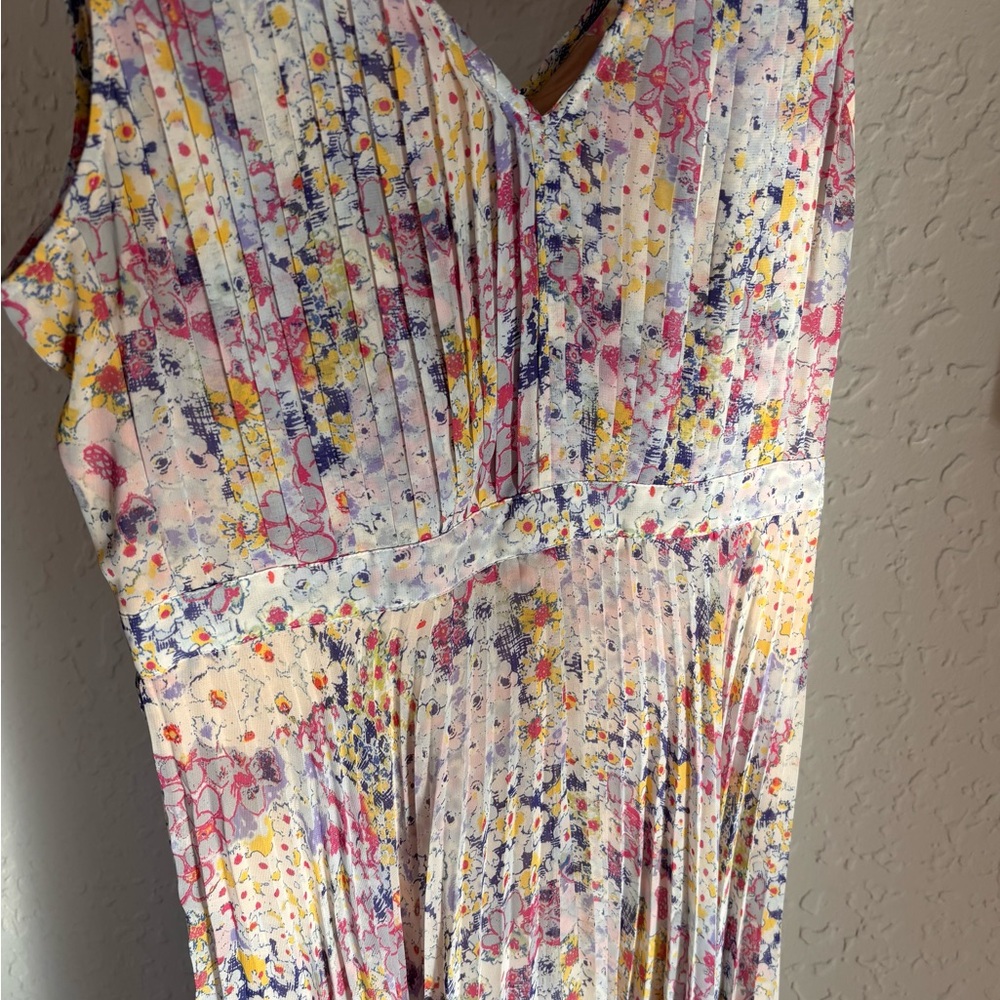 Anthropologie Multicolor Floral Midi Dress